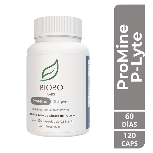 P-Lyte contiene Citrato de Potasio, compuesto estudiado por su capacidad para equilibrar los electrolitos en el cuerpo y regular los niveles de potasio. Esto ayuda a mantener la función celular y prevenir cálculos renales. Además, el Citrato de Potasio contribuye a otros mecanismos fisiológicos, apoyando el funcionamiento general del organismo.